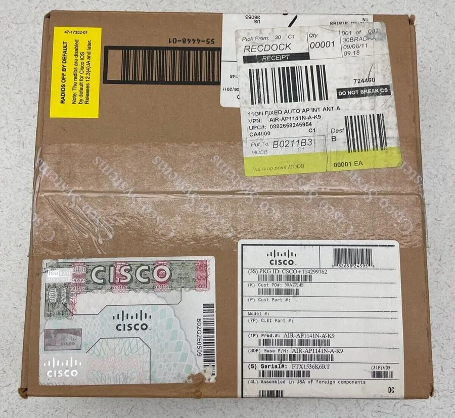 Точка доступа CISCO 1141 Wireless Access Point AIR-AP1141N-A-K9 AP Box