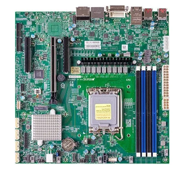 Материнская плата Supermicro X13SAZ-Q Intel Q670E LGA-1700 DDR5 Micro-ATX Server