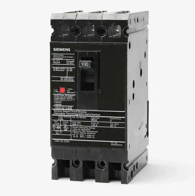 Автоматический выключатель Siemens Sentron Circuit Breaker HED43B100 3P 100 Amp 