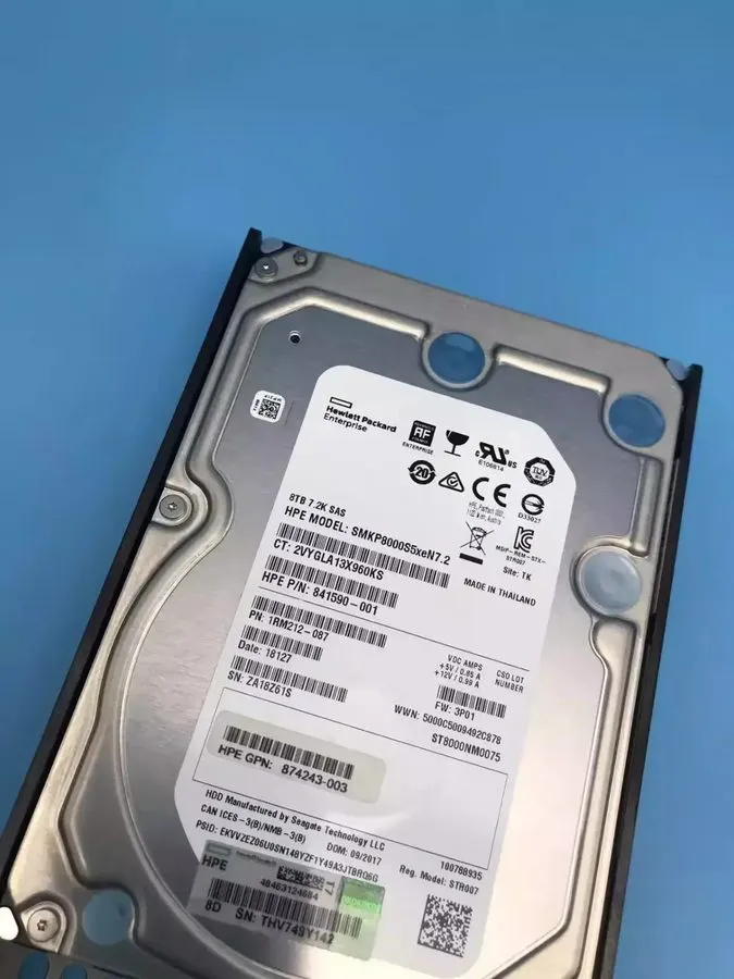 Жёсткий диск P9B44B 846590-001 HPE 3PAR 8000 8TB SAS 7.2K LFF Hard Drive HDD