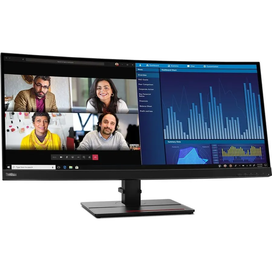 Монитор Lenovo ThinkVision P34w-20 34" USB-C LED LCD Monitor UWQHD 62CCRAR3US