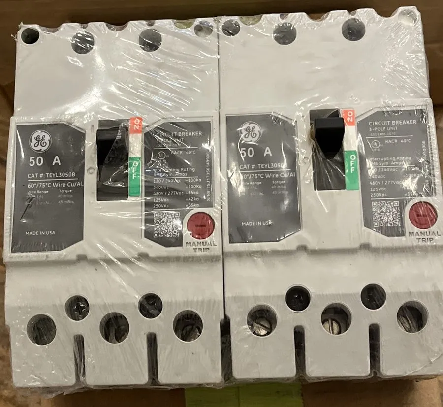 Автоматический выключатель ABB TEYL3050B Industrial 3-Pole 480V AC 50A Circuit B