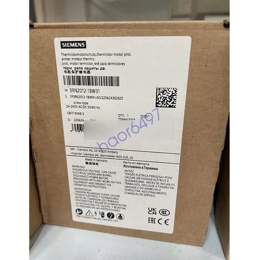 Реле защиты SIEMENS Motor Protection Relay 3RN2012-1BW31