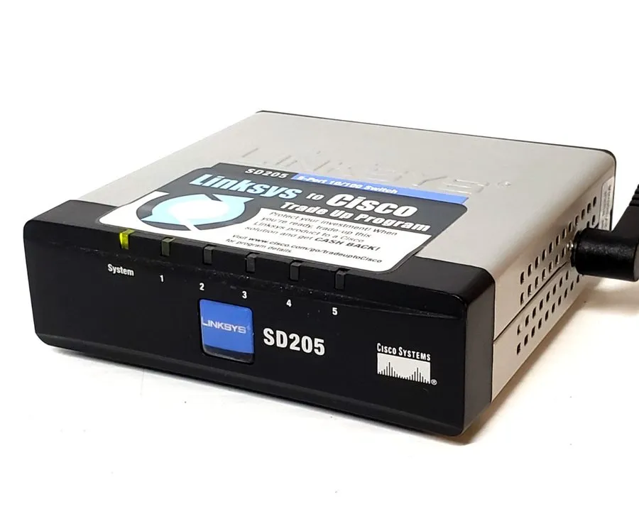 Коммутатор Linksys SD205 5-Port 10/100 Desktop Ethernet Switch Cisco Systems Ver