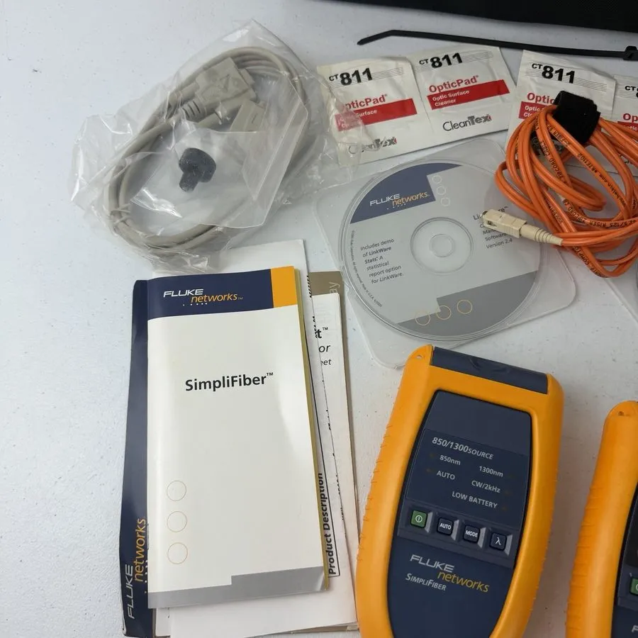 Тестер Fluke 2956 SimpliFiber Fiber Optic Test Kit 2956-4010-01 2956-4011-01 — фото лота 2