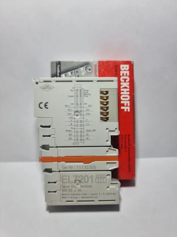 Модуль ввода-вывода El7201 Beckhoff EtherCAT Servo Drive Terminal 50v Dc 4A — фото лота 1