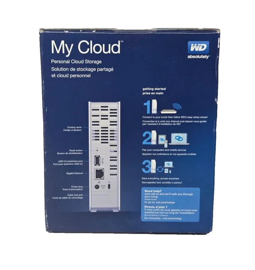 Сетевое хранилище Western Digital My Cloud 2TB External (WDBCTL0020HWT-NESN) NAS