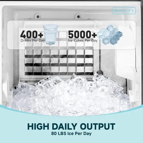 Льдогенератор 80lbs/24h Commercial Undercounter Ice Maker Built-in Ice Cube Mach