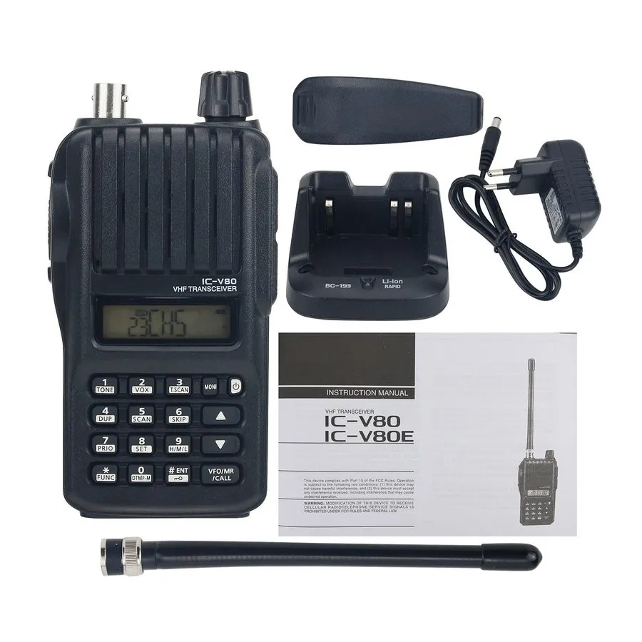 Радиостанция IC-V80E VHF Transceiver Marine Walkie Talkie 8W 10KM w/ Emergency A