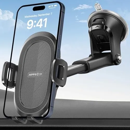 Вакуумная присоска Car Phone Holder Military-Grade Suction Cup Dashboard Black-1