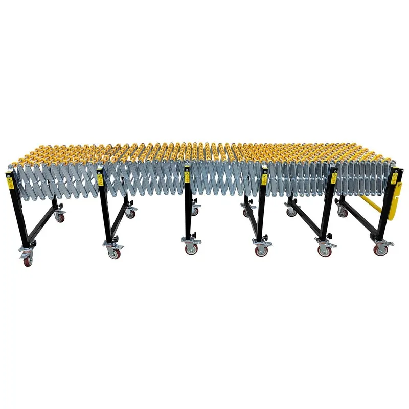 Конвейер 31.5"-118" Length Expandable Bent Conveyor Height Adjust 35kg/m Wheel 2 — фото лота 1
