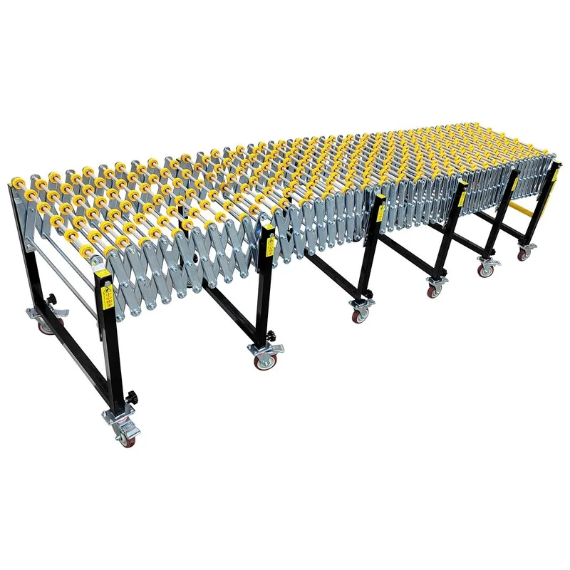Конвейер 31.5"-118" Length Expandable Bent Conveyor Height Adjust 35kg/m Wheel 2 — фото лота 2