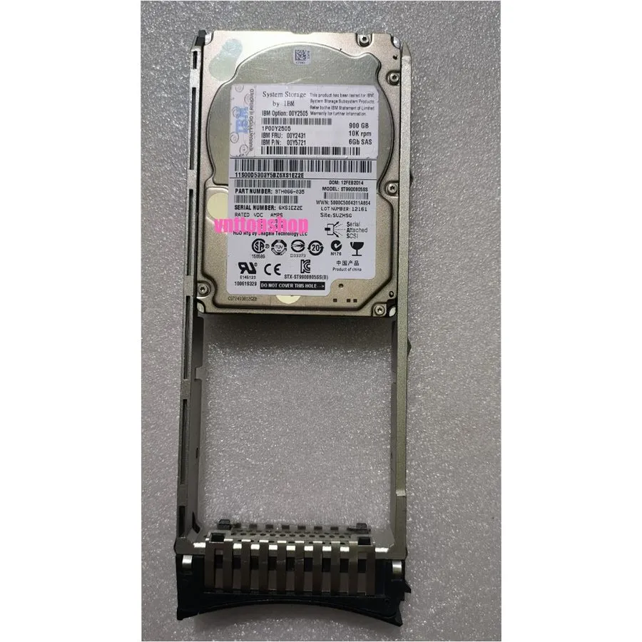 Жёсткий диск IBM 00Y5721 900GB 10K 00Y2505 00Y2431 6G 2.5 " SAS Hard Drive HDD
