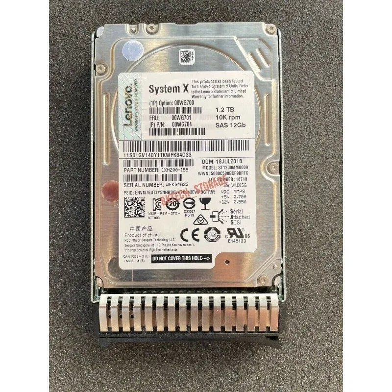 Жёсткий диск Lenovo 1.2TB 00WG701 00WG704 00WG700 10K SAS 12Gbps 2.5" G3HS HDD H