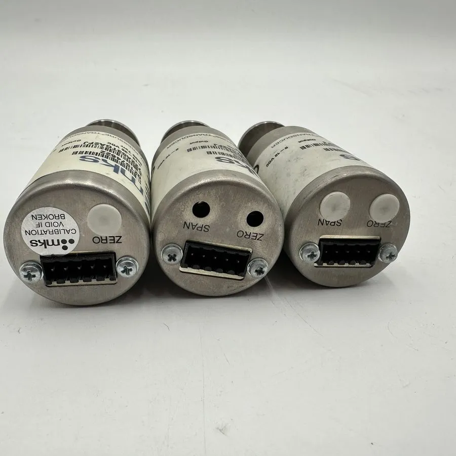 Датчик давления x3 MKS 722A52TGA2FJ Baratron Pressure Transducer 500 Torr — фото лота 2