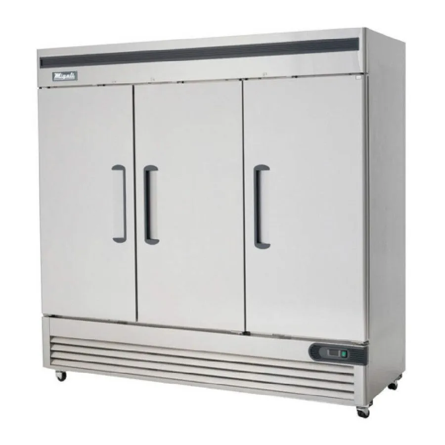 Холодильный шкаф Migali C-3RB-HC 81" 3-Section Reach-In Refrigerator w/ 3 Solid 