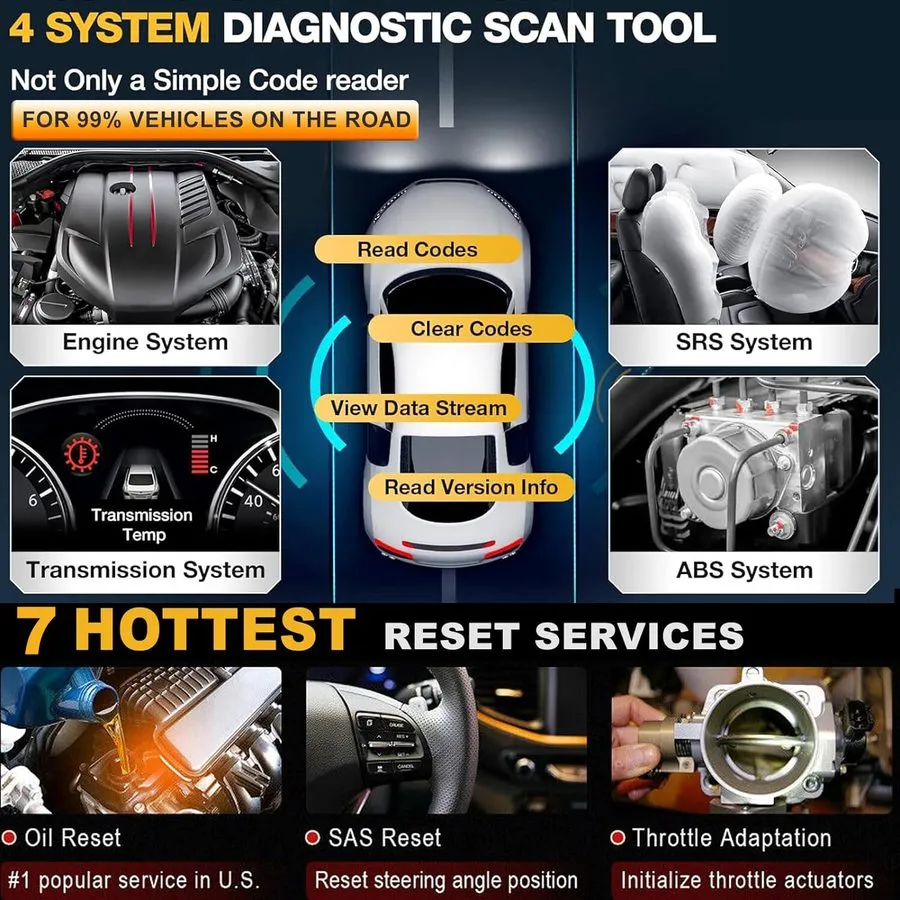 Диагностический сканер LAUNCH X431 CRP123E PLUS Car OBD2 Scanner Code er ALL Sys