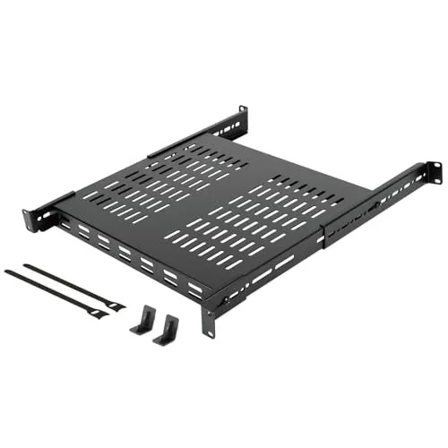 Стойка/шкаф 1U Sliding Rack Shelf,4-Post Vented Rack Mount Shelf,13.8in Deep wit