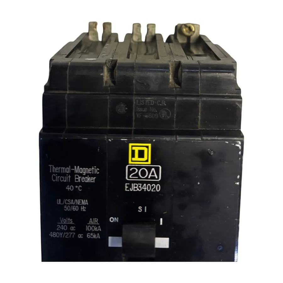 Автоматический выключатель Square D EJB34020 3pole 20amp 480v circuit breaker ty