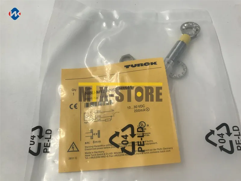 Датчик приближения TURCK Ni8U-M12-AN6X-H1141 PROXIMITY SENSOR 10-30VDC 200mA 8mm