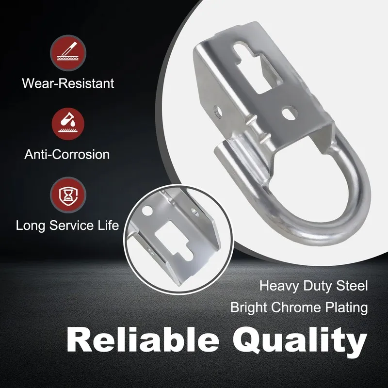 Такелажная скоба 2x Front Towing Shackle w/ Bolts Chrome FL3Z17N808A