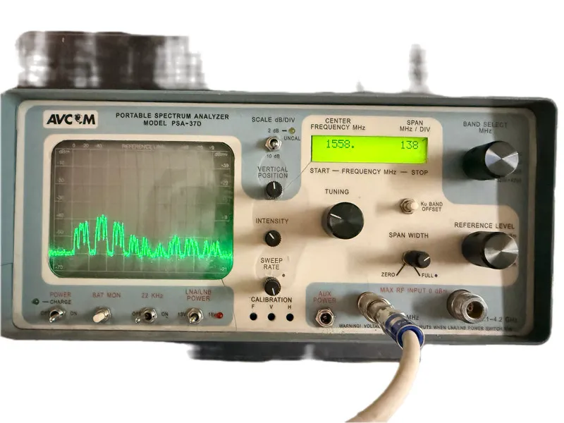 Тестер AVCOM PSA-37D. SATELLITE, OTA AND 3.7-4.2 GHZ INPUT, MANUAL