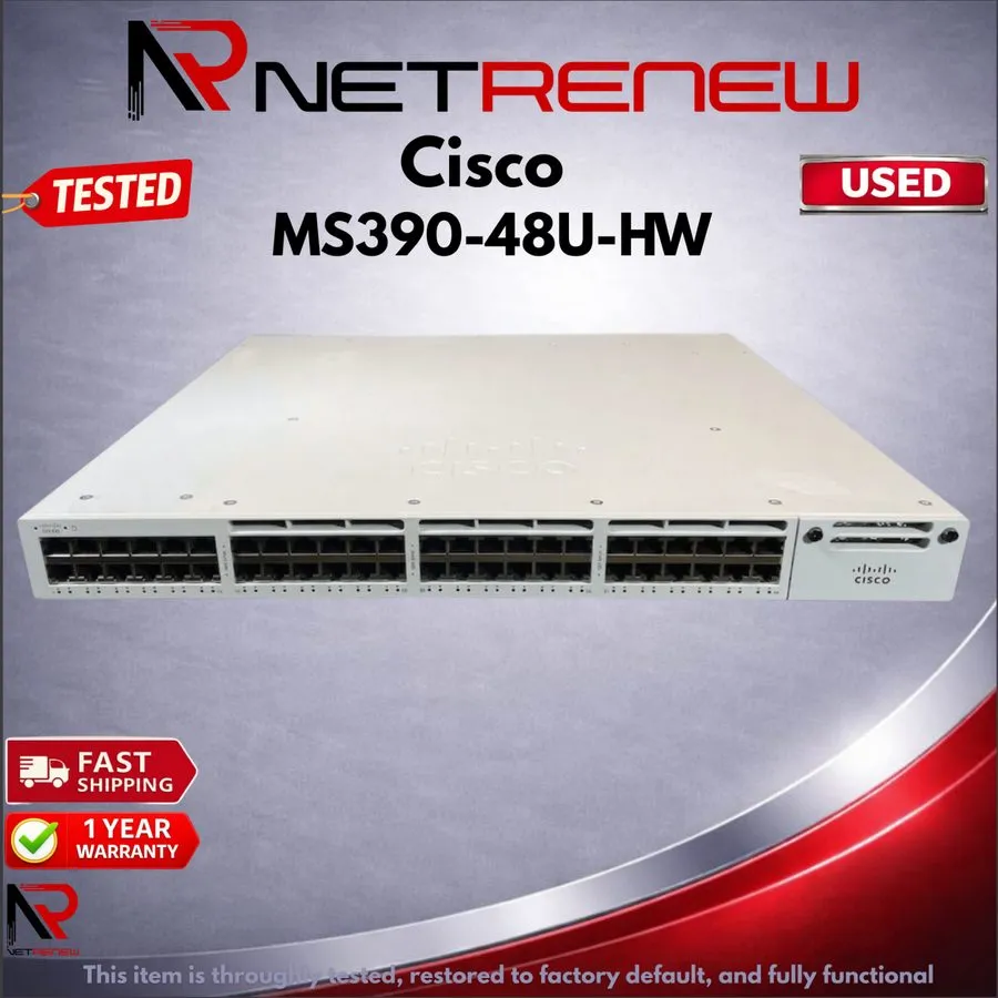 Коммутатор Cisco MS390-48U-HW Cisco Meraki 48-port GbE UPoE/802.3bt sw