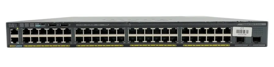 Коммутатор Cisco Catalyst WS-C2960X-48FPD-L 48-Port PoE+ Switch 740W 10G SFP+