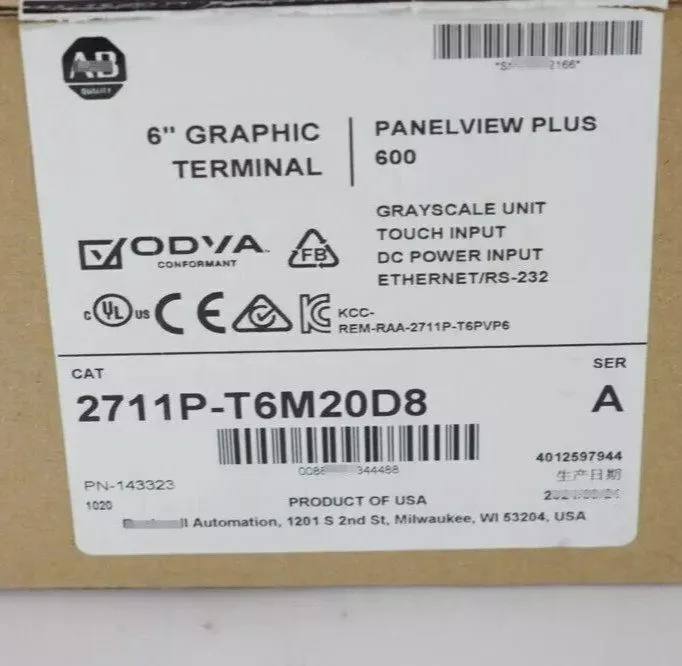 Панель оператора Allen Bradley 2711P-T6M20D8 /A PanelView Plus 6 600 5.7" Termin