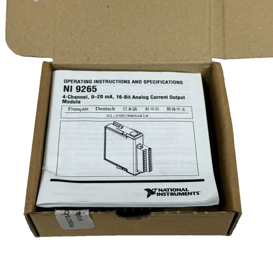 Модуль National Instruments NI-9265 4 Channel/Analog Output 20mA Module