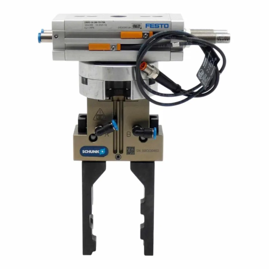 Робот Festo DRRD-16-180-FH-Y9A + ifm MK5208 + Schunk JGP-P 64-1-AS + finger -unu
