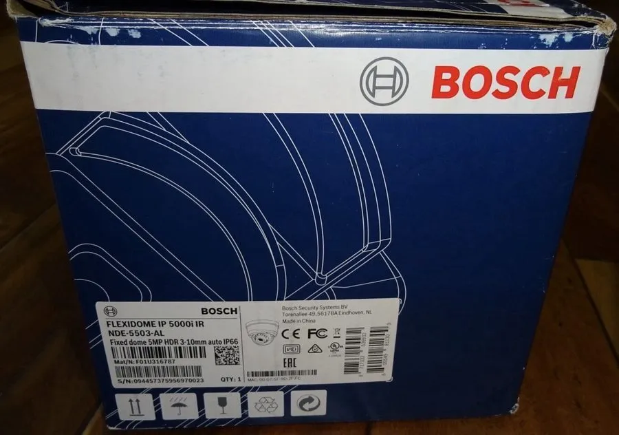Камера Bosch FLEXIDOME IP 5000i IR NDE-5503-AL 5MP HDR Outdoor Dome Camera — фото лота 2