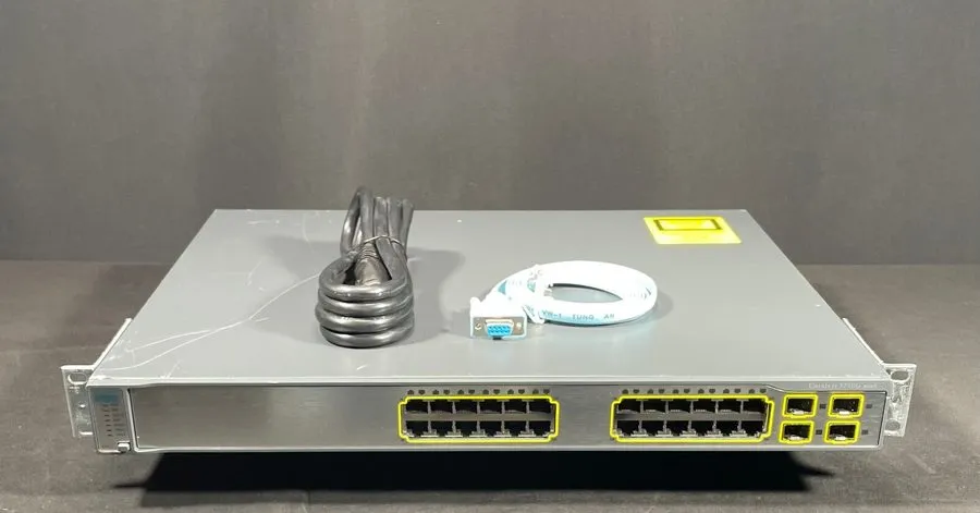 Коммутатор Cisco WS-C3750G-24TS-E1U 24 Port Ethernet Gigabit Switch. 90 Day's . 