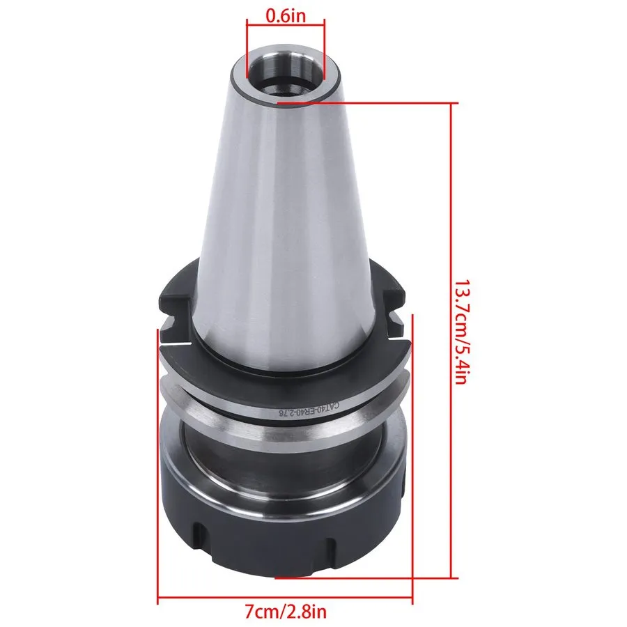 Режущий инструмент Collet Chuck CAT40-ER40 2.76" GAGE Length Tool Holders 0.0001 — фото лота 1