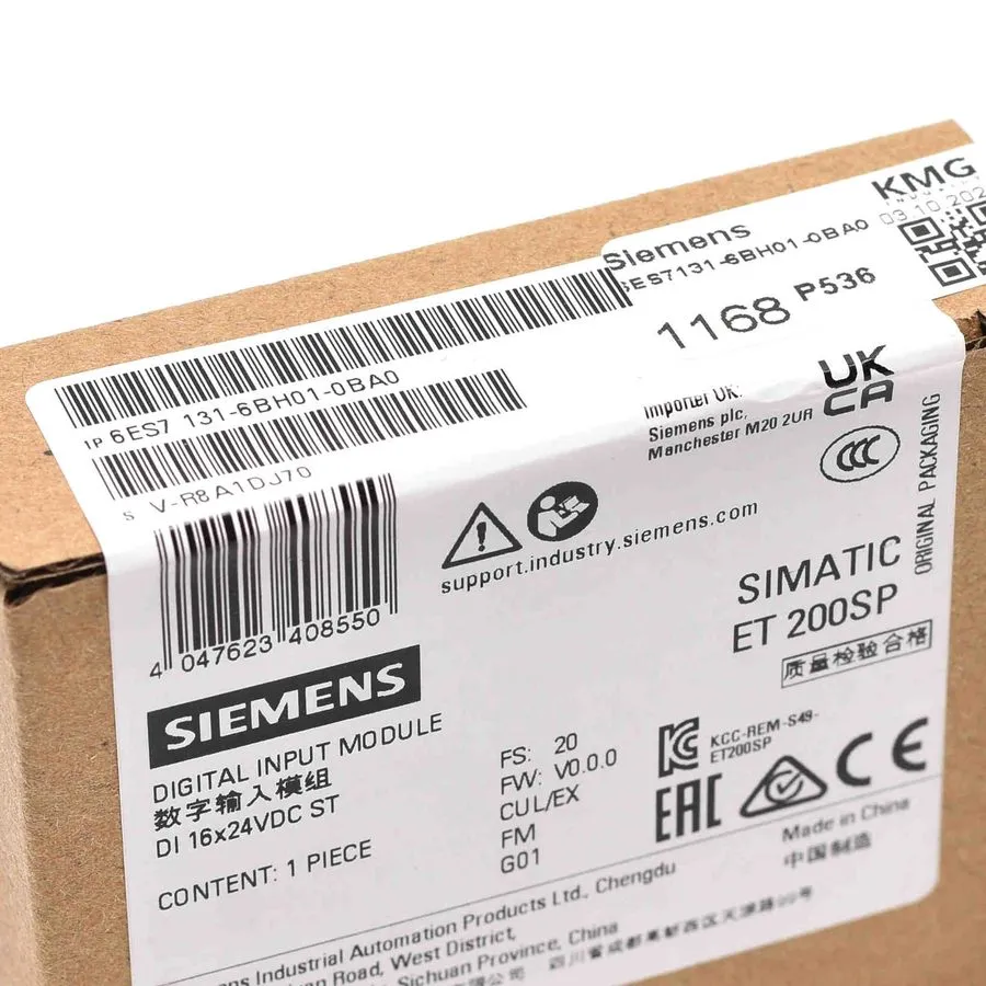 Модуль ввода-вывода Siemens Simatic ET 200SP /6ES7 131-6BH01-0BA0 / DI 16 24VDC