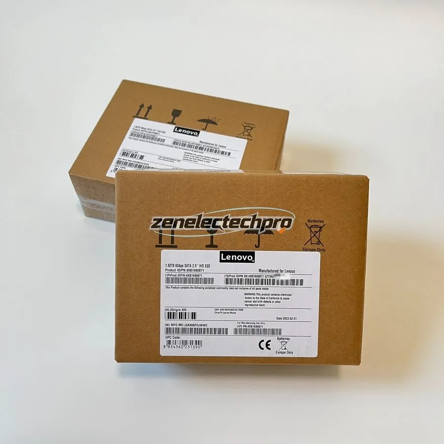 Сервер Lenovo/Samsung 1.92TB 2.5" SATA 6G Server SSD Replace 03LC440 4XB7A90871 — фото лота 1