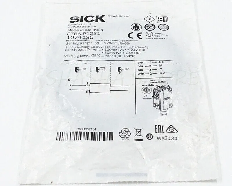 Фотоэлектрический датчик SICK GTB6-P1231 1074135 photoelectric switch sensor