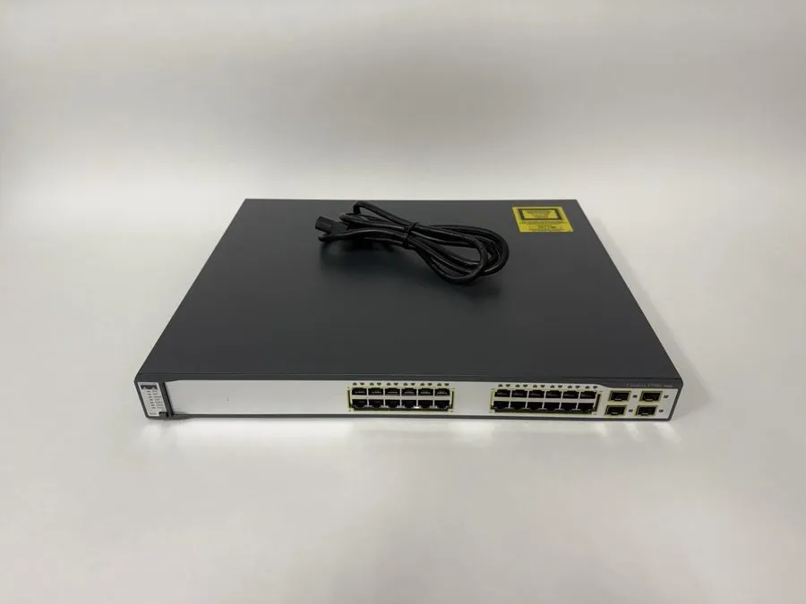 Коммутатор Cisco WS-C3750G-24TS-E1U 24 Port Ethernet Gigabit Switch. 90 Day's . 
