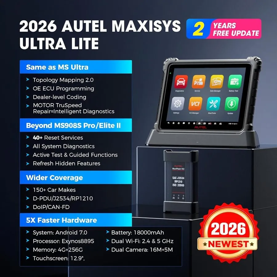 Диагностический сканер 2026 Autel MaxiSys Elite II PRO As MS919 Diagnostic Scan