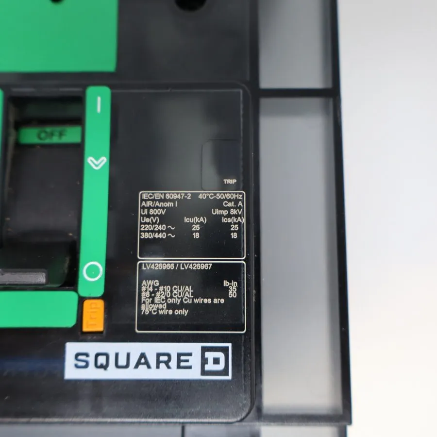 Автоматический выключатель SQUARE D BDA BDA34030Y 3 POLE 30 AMP 480 V I-LINE CIR — фото лота 2