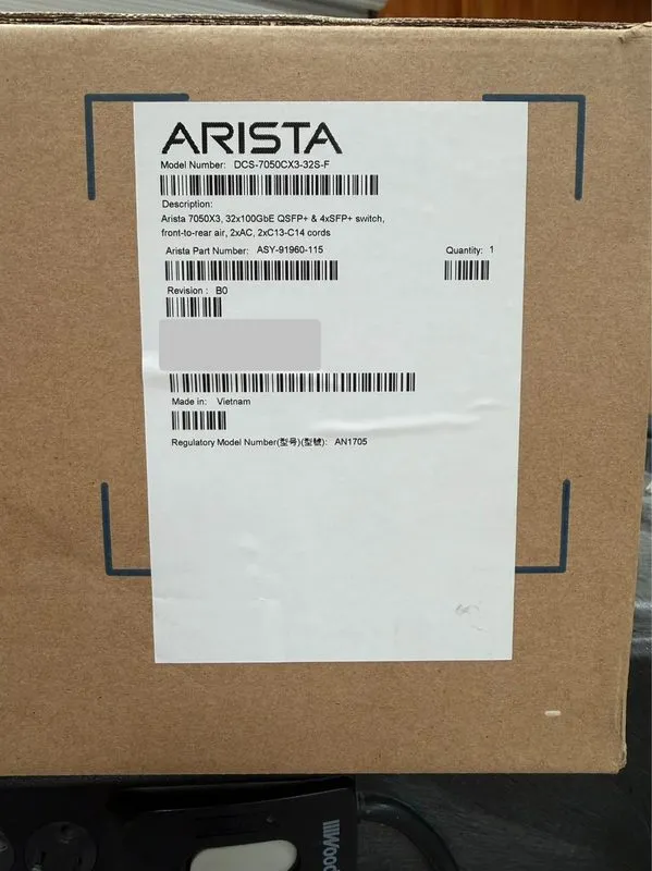 Коммутатор Arista DCS-7050CX3-32S-F, 32x100GbE QSFP+2xSFP+ Data Center Switch — фото лота 2