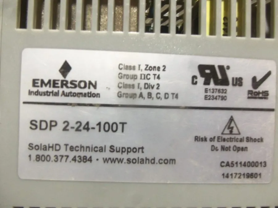 Блок питания Sola SDP2-24-100T DIN Rail Power Supply 24VDC 2.I A 50W NEC Class 2