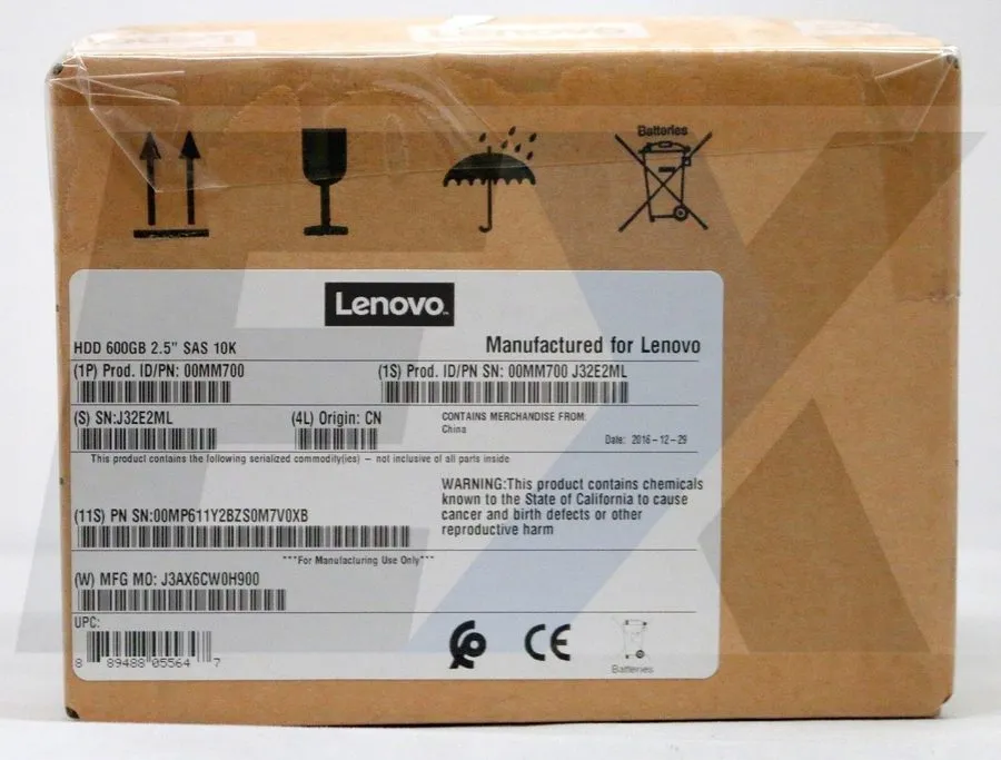 Жёсткий диск 00MM700 600GB 10k SAS 2.5" HDD