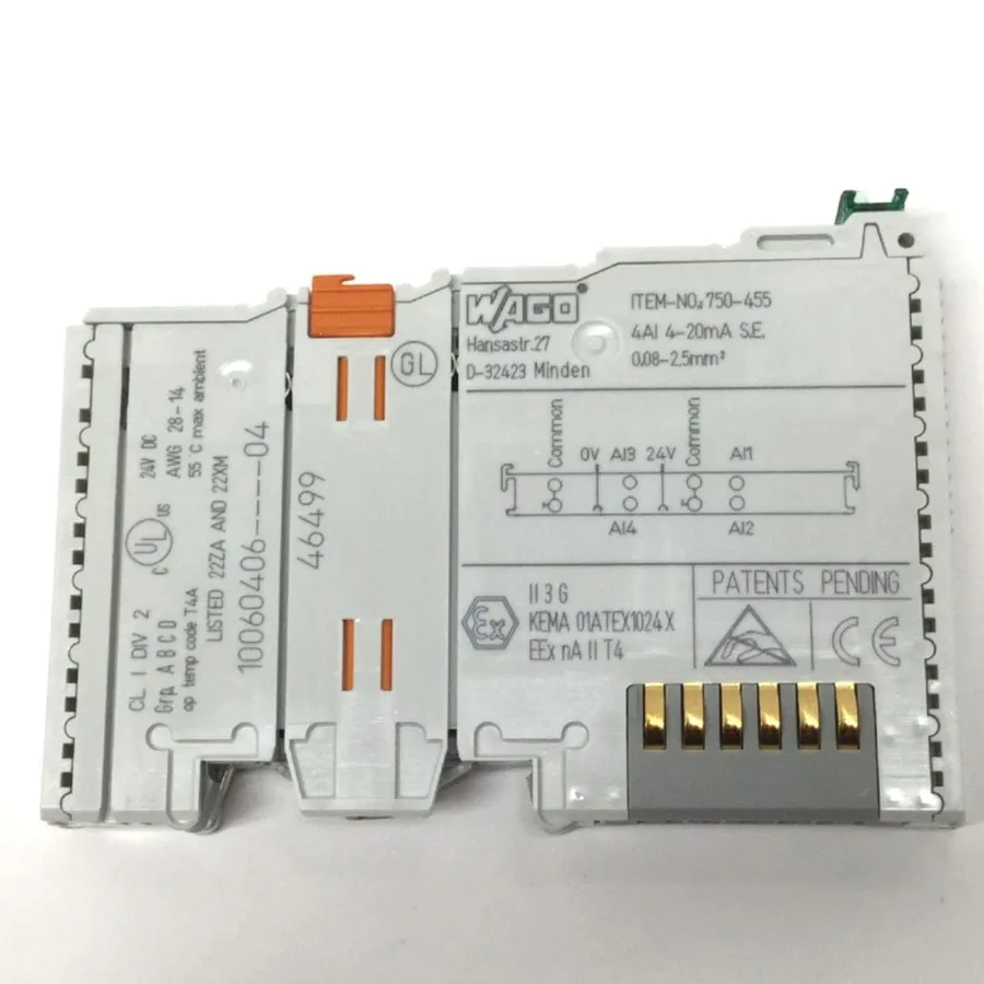 ПЛК Wago 750-455 Buscoupler DeviceNet Module PLC