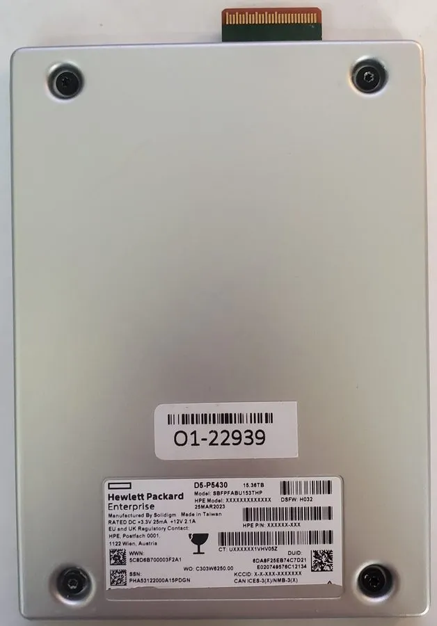 SSD-накопитель 15.36TB KIOXIA KCM7XRJE15T3 PCIe NVMe E3.S SSD