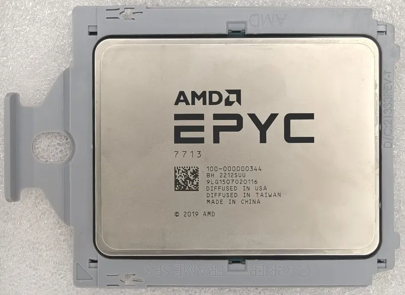 Процессор Unlocked AMD EPYC Milan 7713 2.0GHz 64 Core 128 Thread 225W CPU Proces