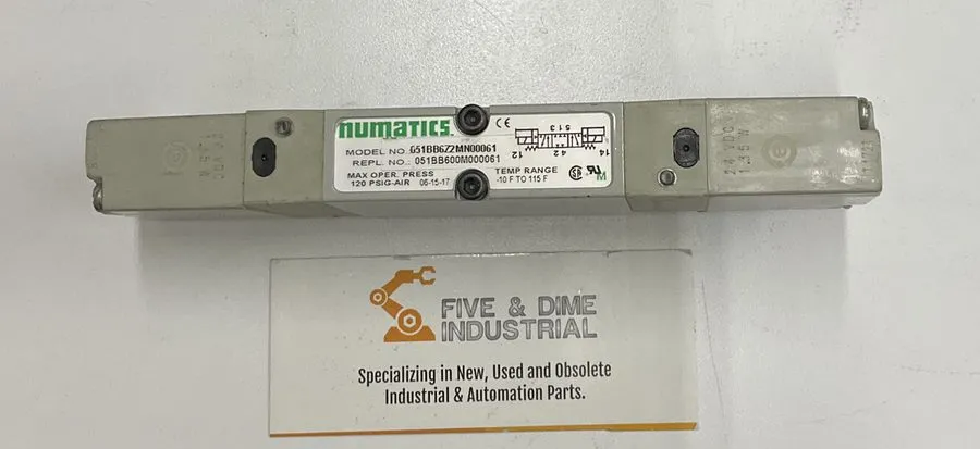 Пневмооборудование Numatics 122BA400M000061 Pneumatic Solenoid Max OP PRESS 120P