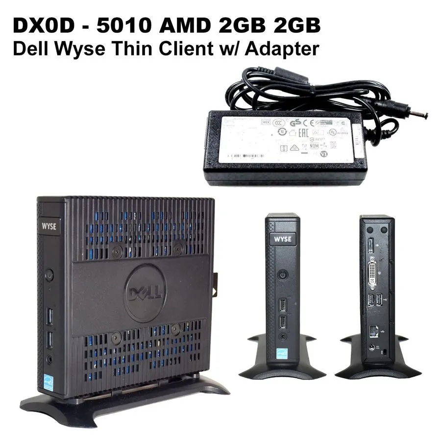 SSD-накопитель Dell Wyse 5010 Thin Client Dx0D AMD 2GB RAM 8GB SSD ThinOS 8.5 RJ — фото лота 1