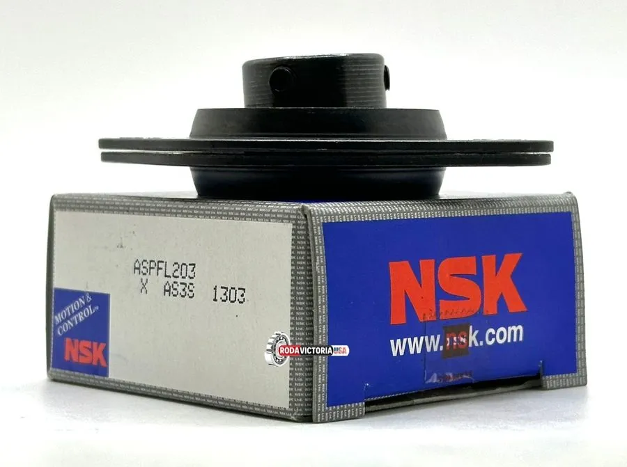 Подшипник NSK JAPAN ASPFL203 FLANGE BEARING TWO BOLT ID 17mm
