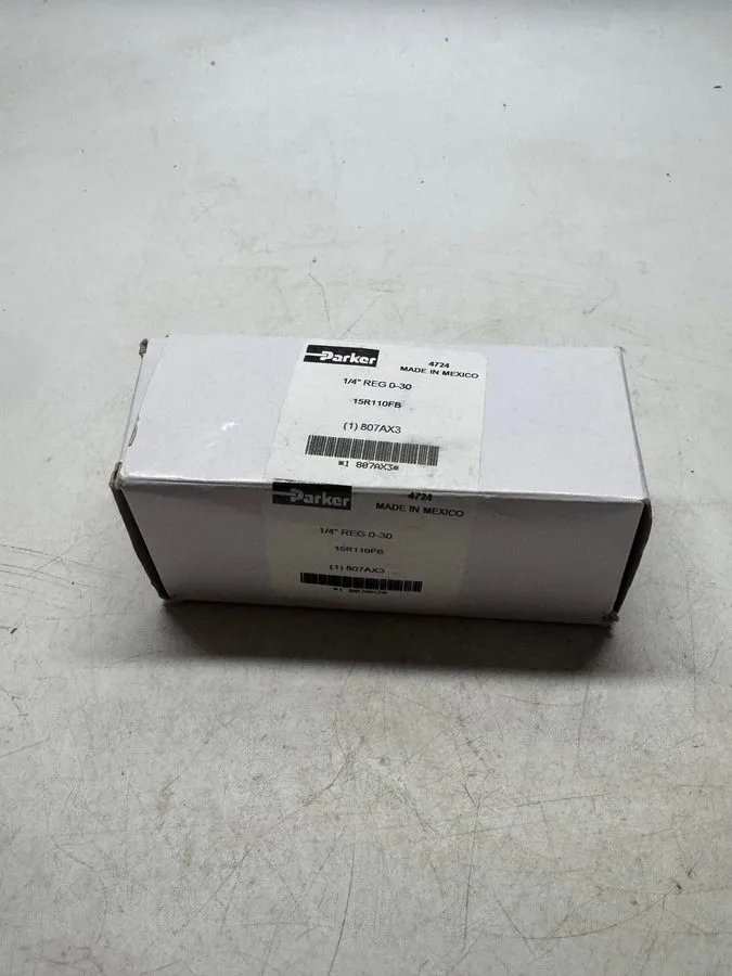 Регулятор давления PARKER PNEUMATIC REGULATOR M/N: 15R110FB 1/4 IN. NPT PORTS 25 — фото лота 2